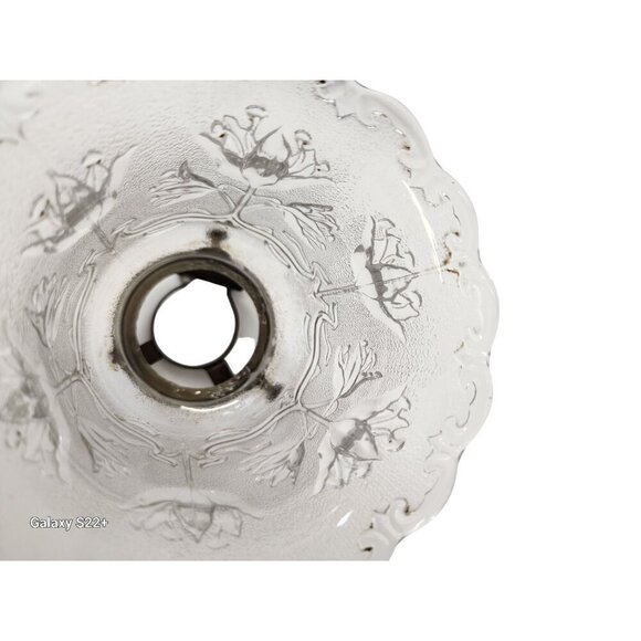 Lamp Bulb Cover, vintage glass ruffled lamp shade replacement light shade 4.5 in - Picture 5 of 9